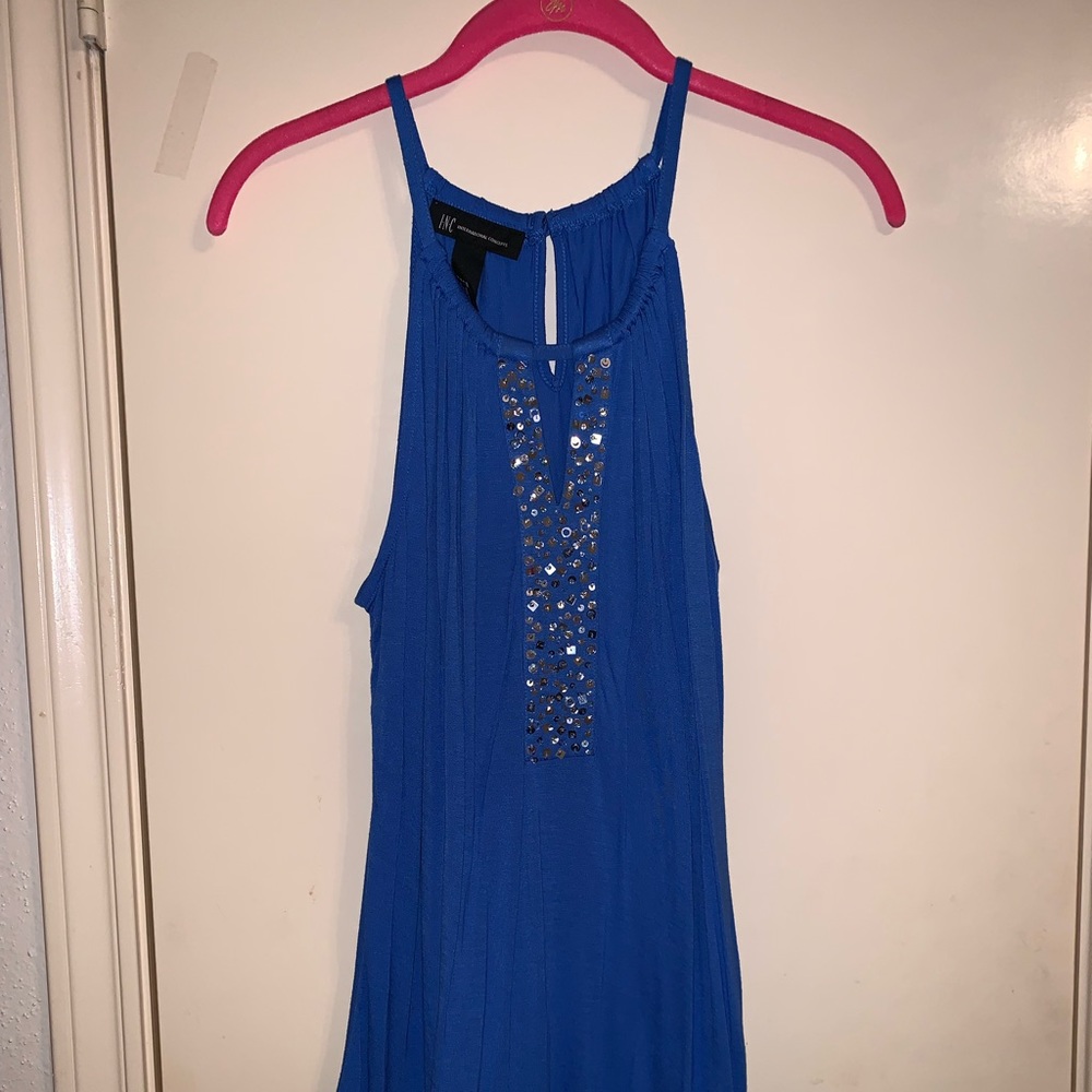 INC Blue Tank Top